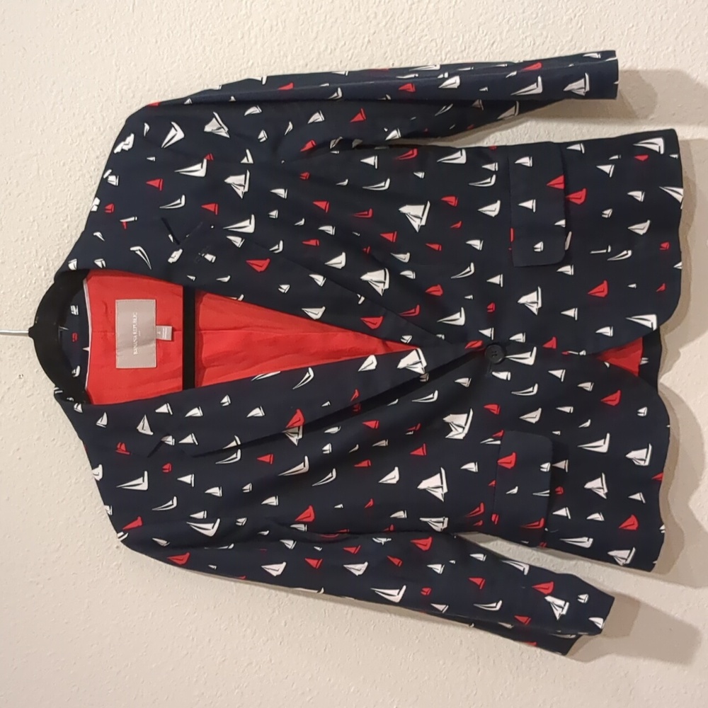 Banana Republic Nautical Sailboat Blazer Size 6